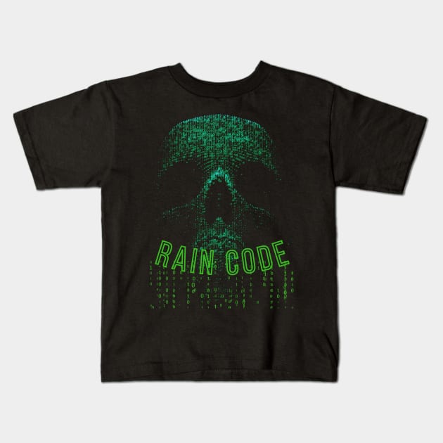 Rain Code Kids T-Shirt by sirazgar